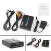 3 RCA AV+S-Video CVBS Composite R/L Audio to HDMI 1080P Converter US Plug Power