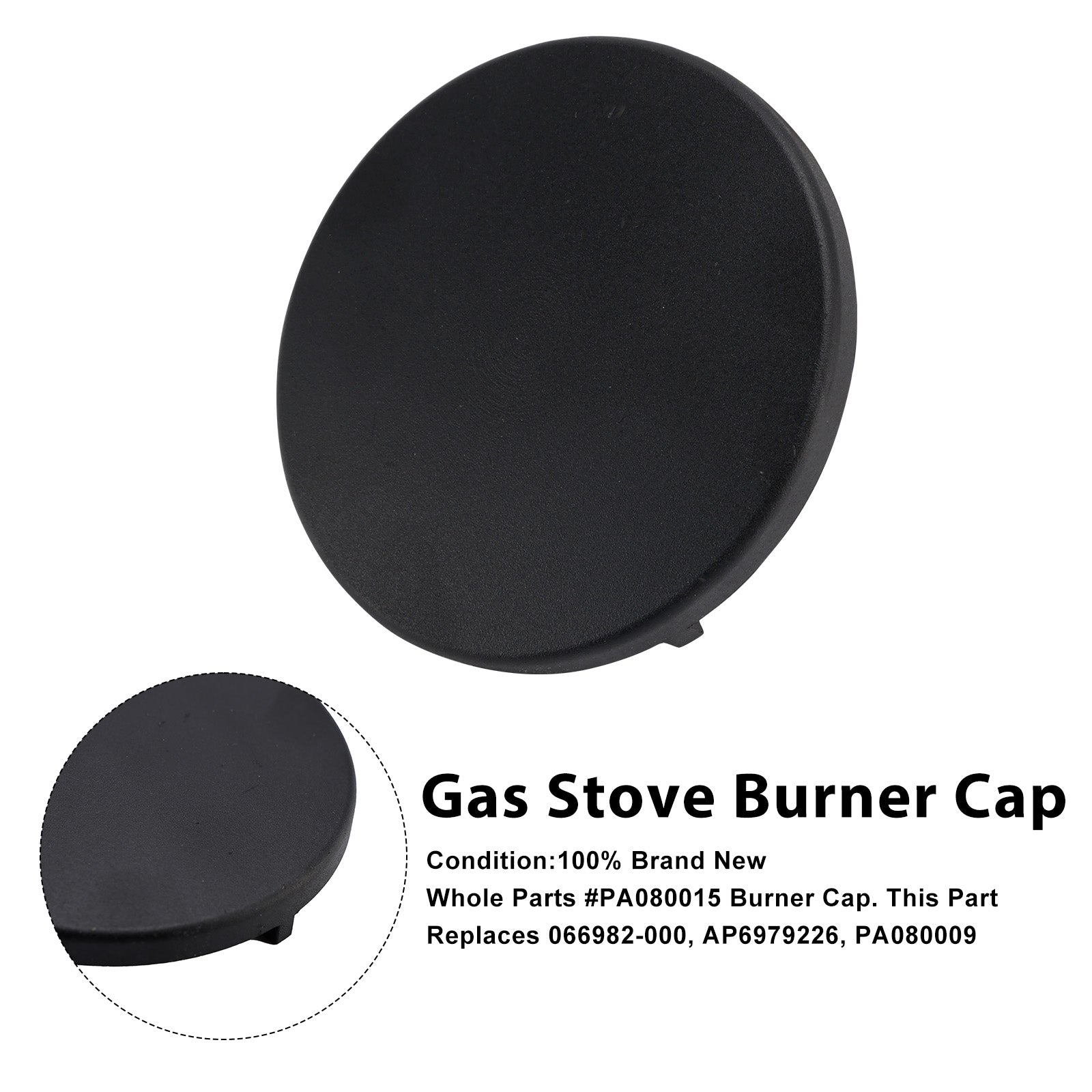 Fit for Some Viking Gas Ranges Appliance - Replaces 066982-000 Models Burner Cap Part # PA080015