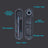 topteng Mini Electric Screwdriver 360?? Shadowless Built-in LED Lights 30 Magnetic Drill Bits