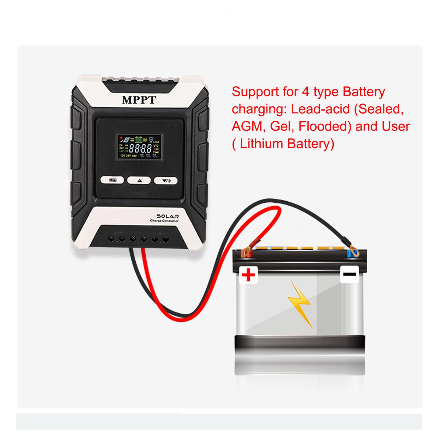 12V-48V 20A MPPT Solar Charge Controller Suit Lead-Acid Lifepo4