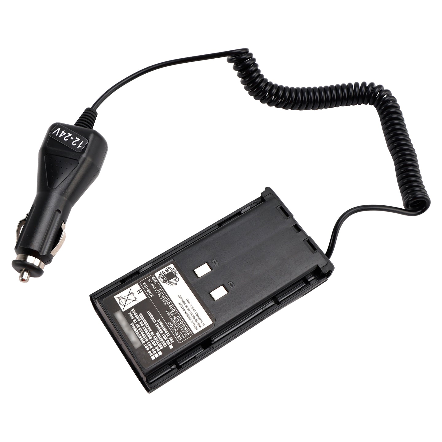 KNB-16A/17A Car Charger 12V/24V Battery Eliminator For TK-480 TK-385 TK-280
