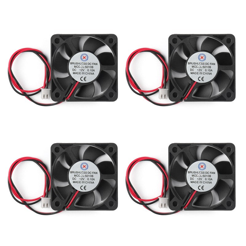 Fan Pin 12V 0.1A 10mm 2 5010B x Ball 50mm Bearing Cooling DC SHL Brushless
