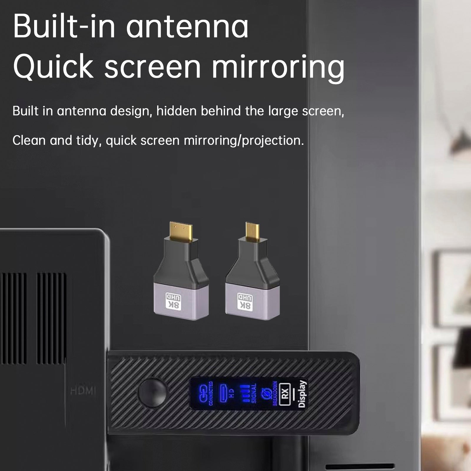 HDMI Wireless Screen Projector HD Video Transmitter Receiver Same Screen Device