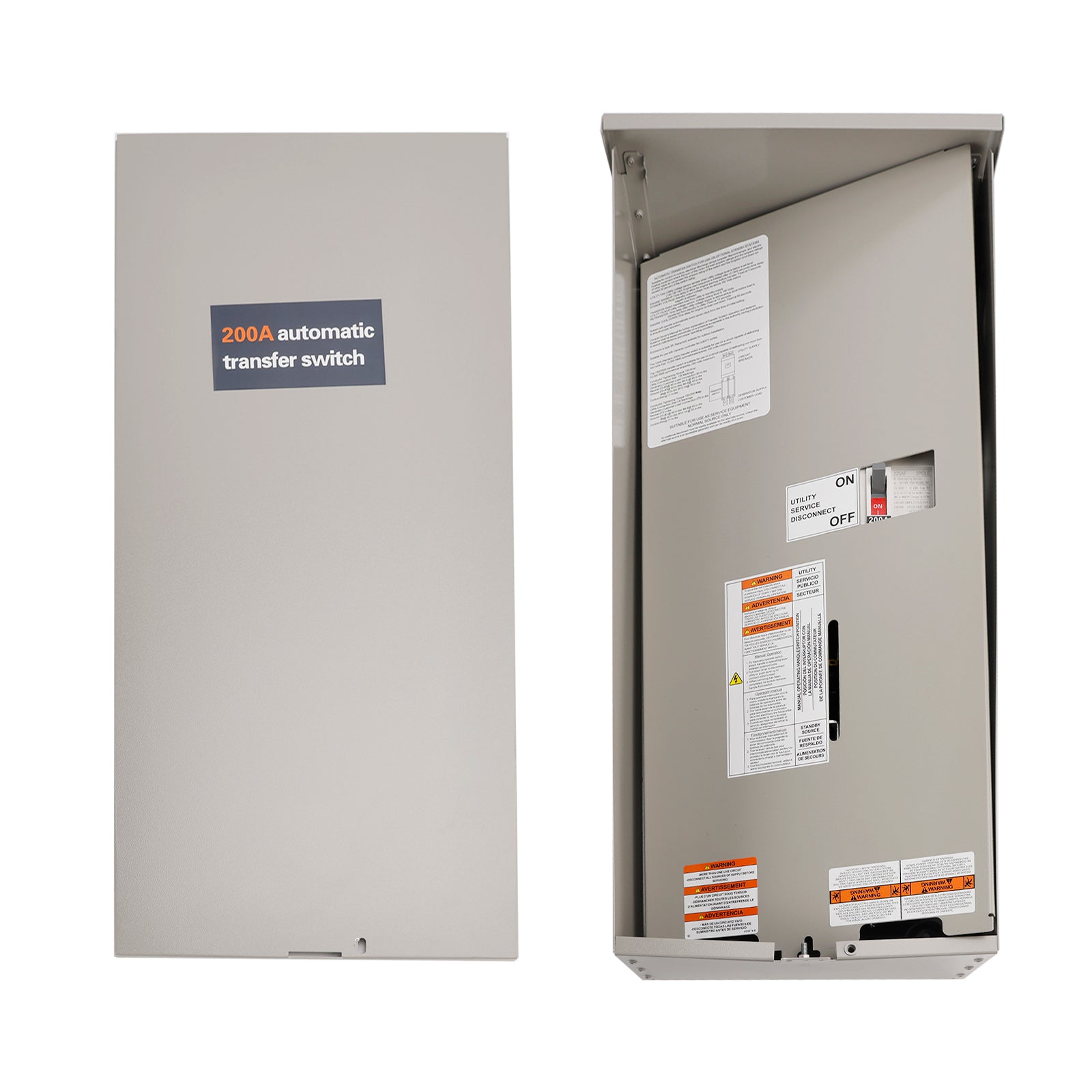 200Amp Service Rate Whole House Transfer Switch 120/240V Single Phase