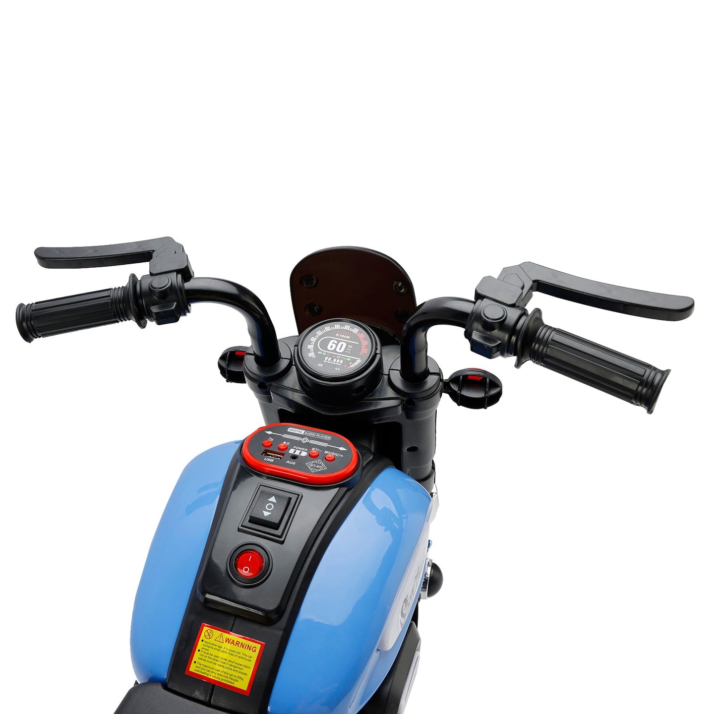 3-Wheel Kids Ride-On Motorcycle 6V (Blue) | Dual Drive (Copy)