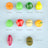 21Pcs Cutting Play Food Pretend Food Fake Food Vegetable Fruits Toys Set For Kid