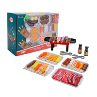 36PCS BBQ Pretend Play Food Toy Set – Grill & Kitchen Cooking Tools for Kids