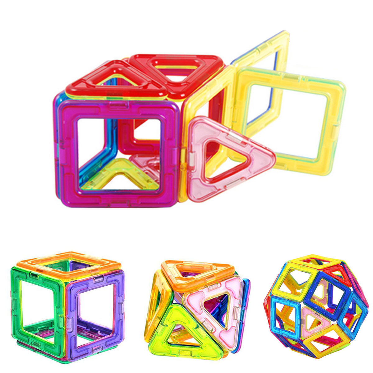 51Pcs All Magnetic Building Blocks Construction Children Toys Educational Block (Copy)