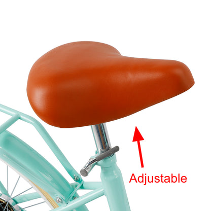 24/26 inch Women City Bicycle Beach Cruiser Bike with Basket & Rack