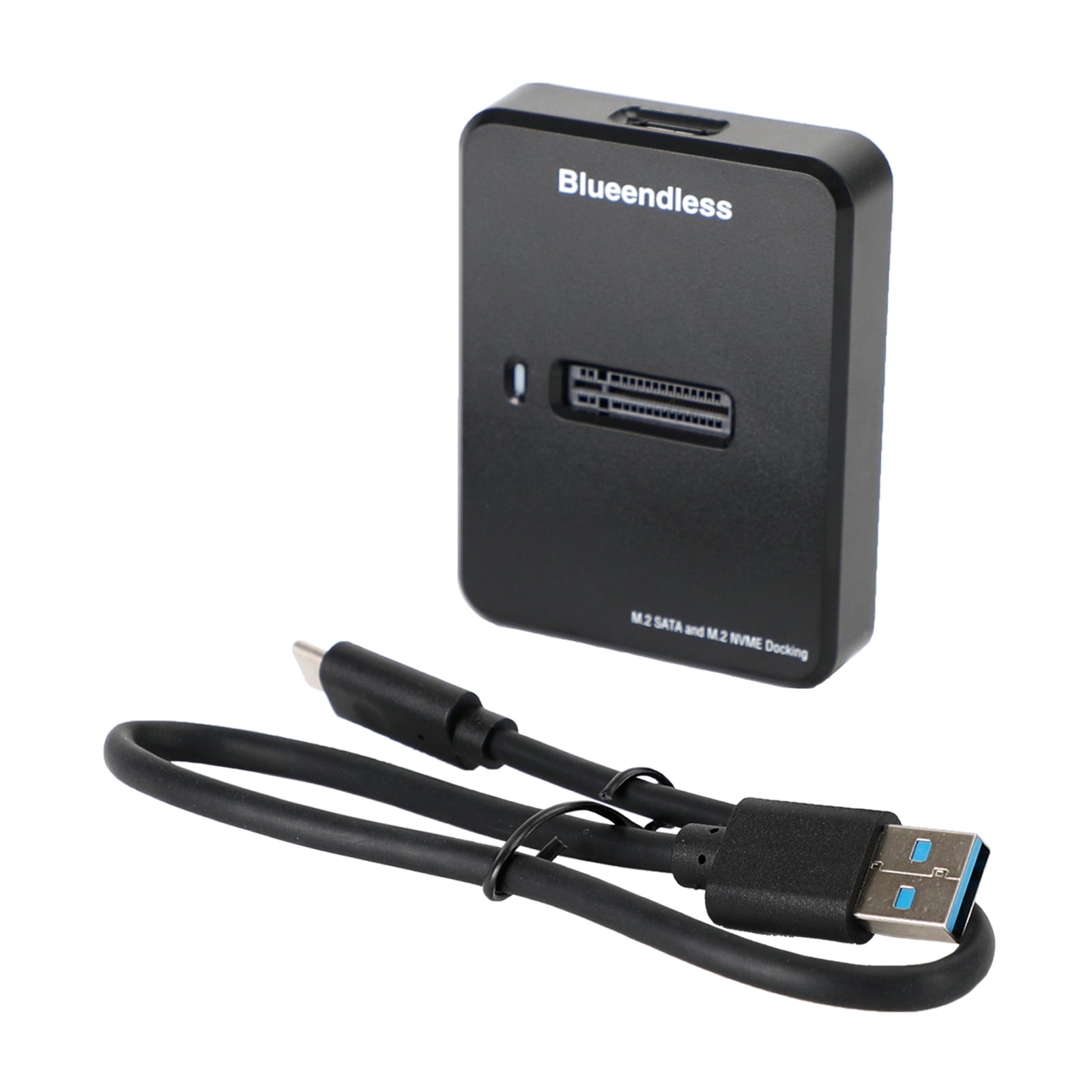Dual Protocol M.2 SSD Docking Station, USB 3.1 Gen 2 Reader for both NVMe (M-Key) & SATA (B+M Key) SSDs