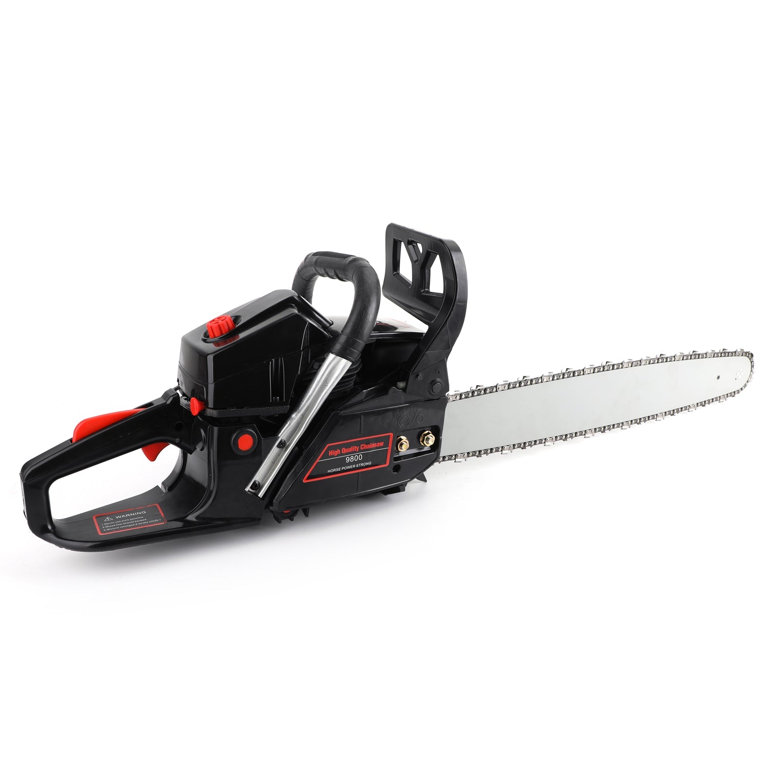 22inch Bar 62cc Chainsaw Powered Engine Gasoline Chain Saw Red & Black