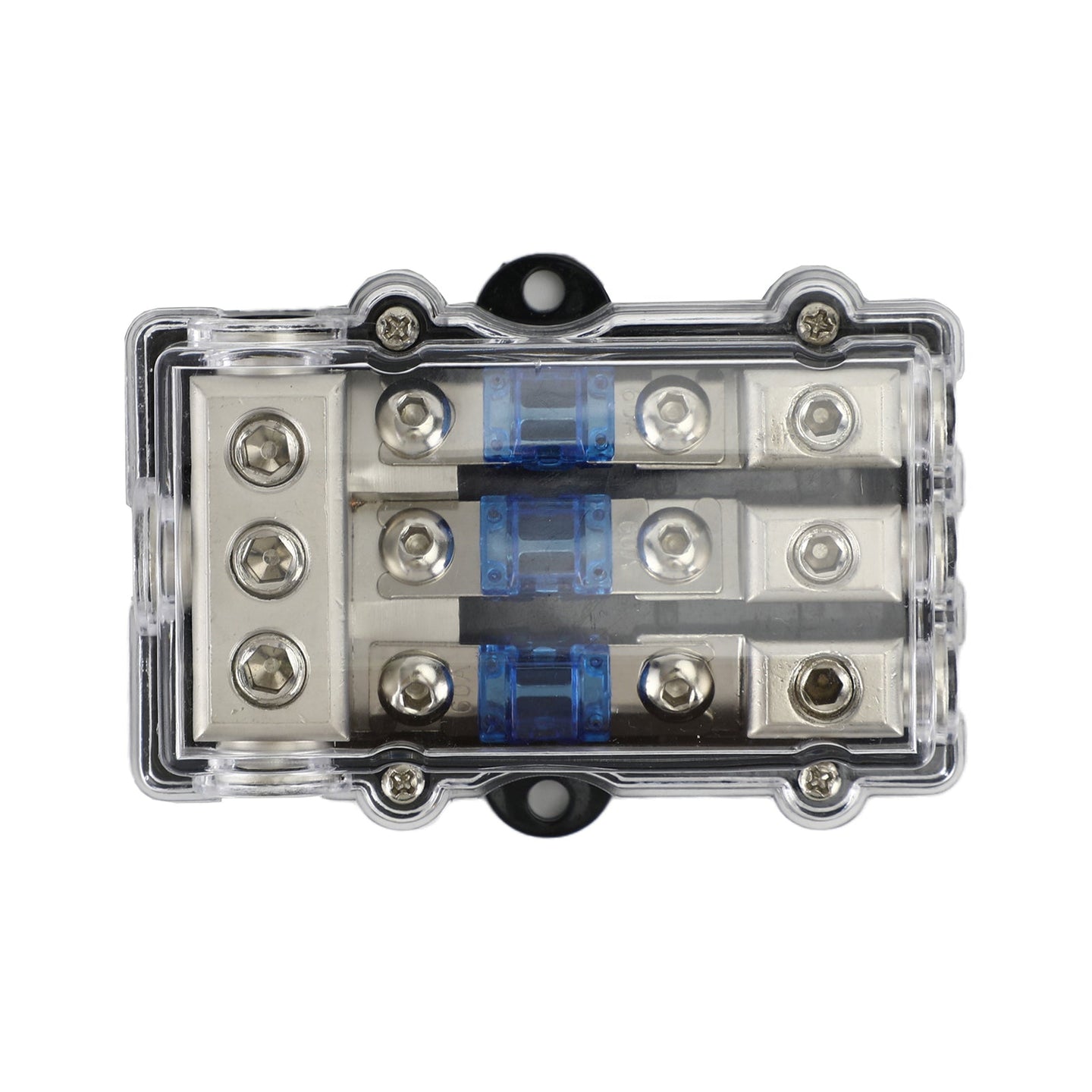 3-Way Mini ANL Blade Fuse Holder – 60A Car Audio Power Distribution Block for Stereo System