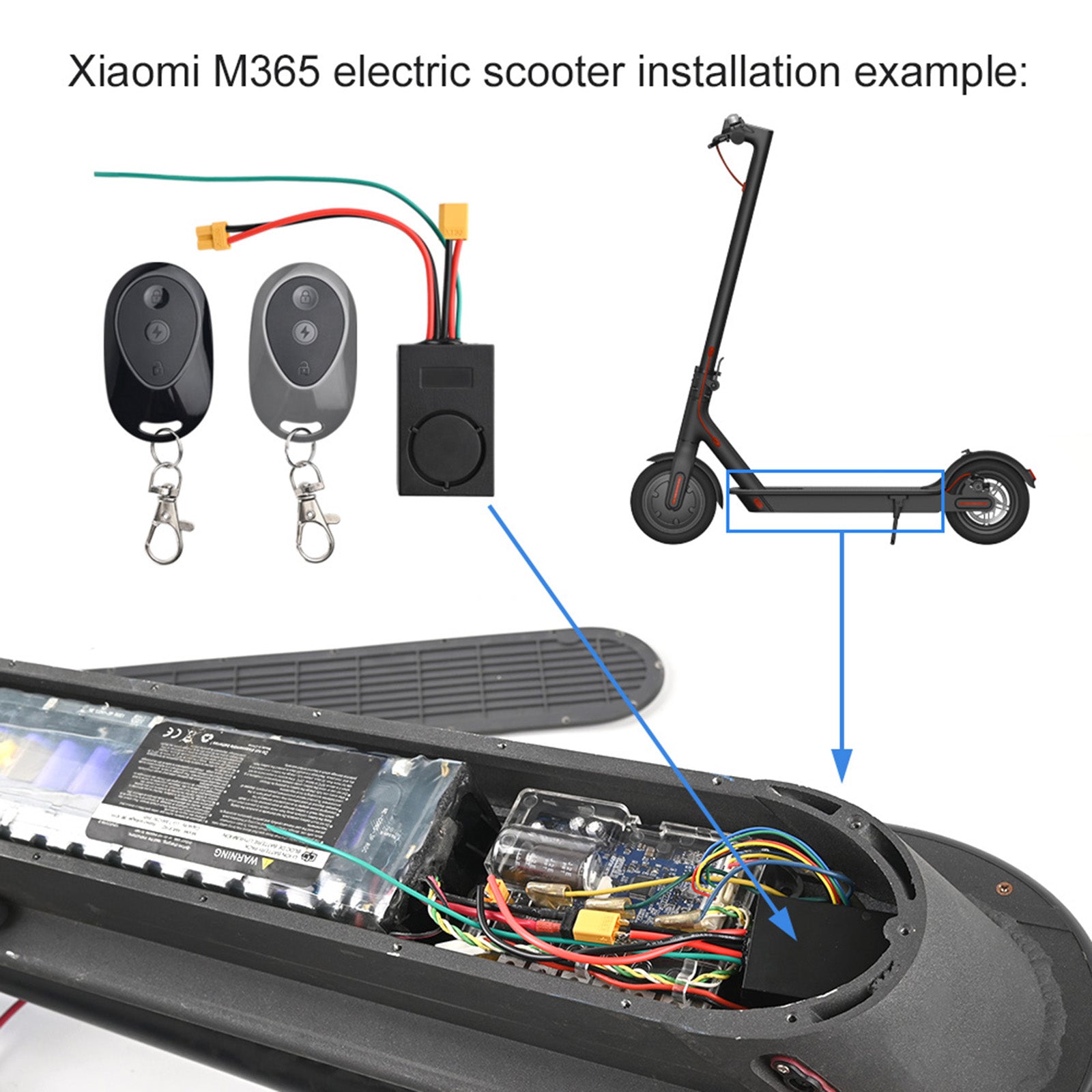 Electric Scooter Anti-Theft Alarm suitable For Xiaomi M365/MAX G30 Scooter