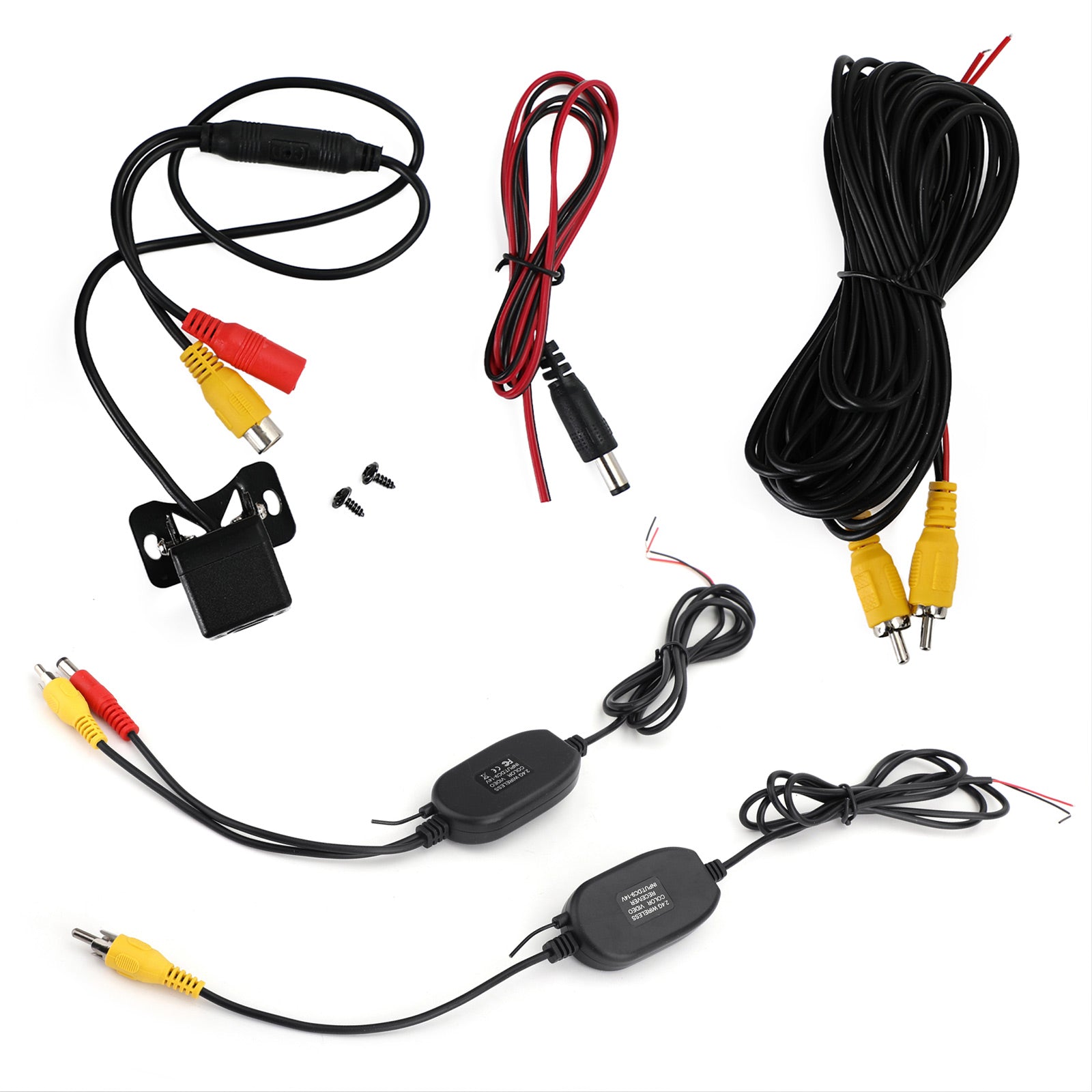 Car 8LED Dynamic Trajectory Parking Line Bus Truck Wireless Reverse Image Camera