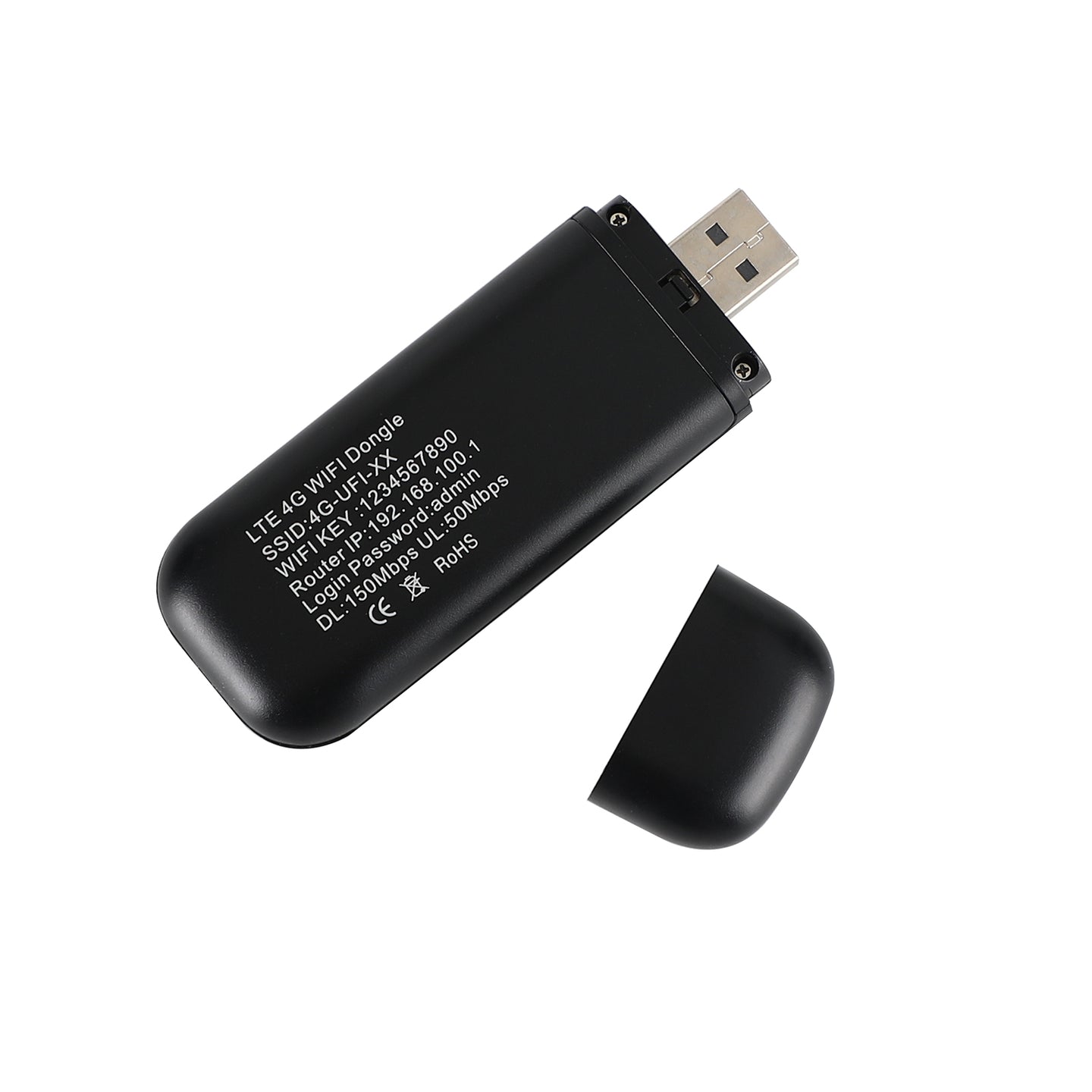 Unlocked 4G LTE Modem Wireless Router USB Dongle Mobile Broadband WIFI Black