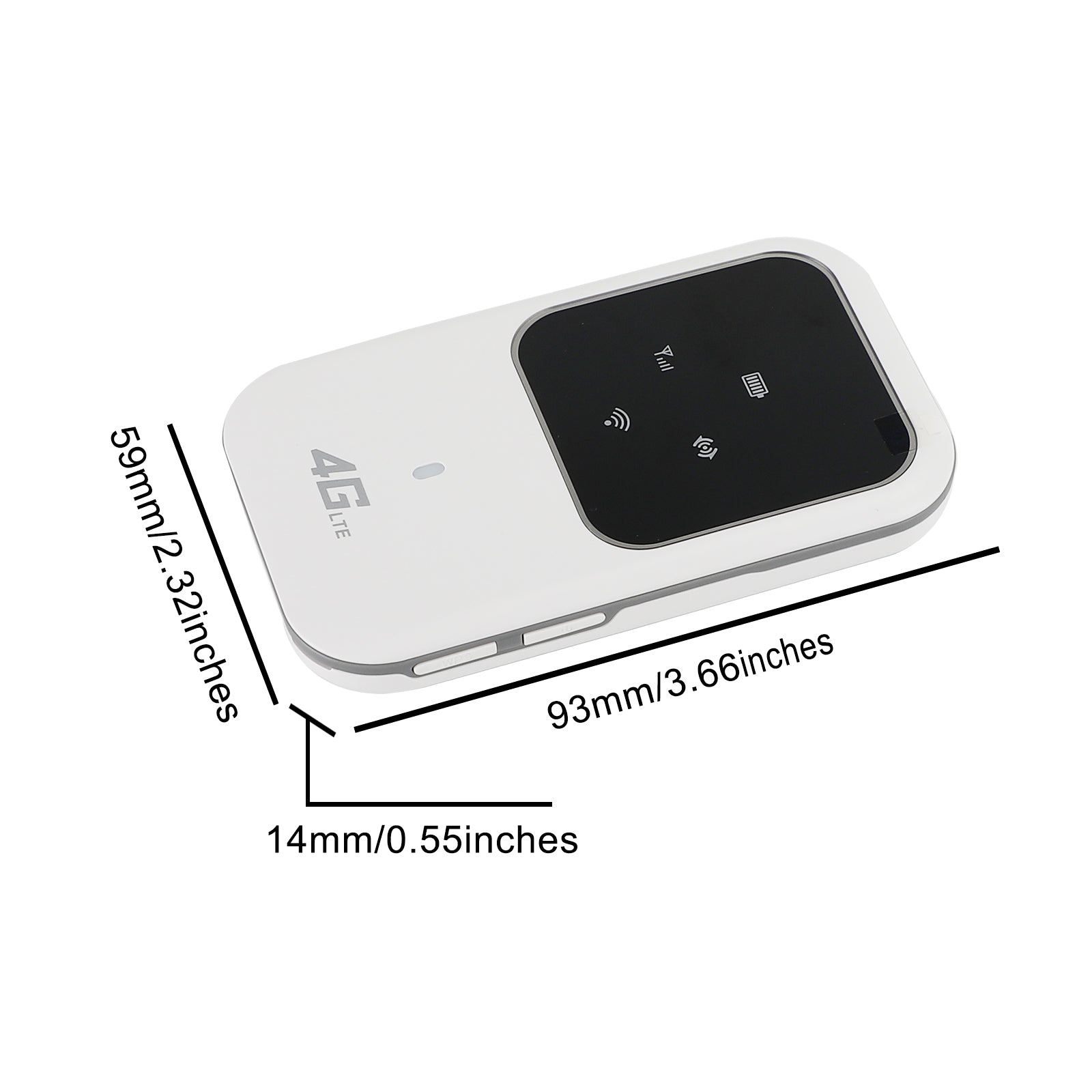 100Mbps Wireless 4G LTE Mobile Portable WiFi Router MIFI Modem Hotspot 2100mAh