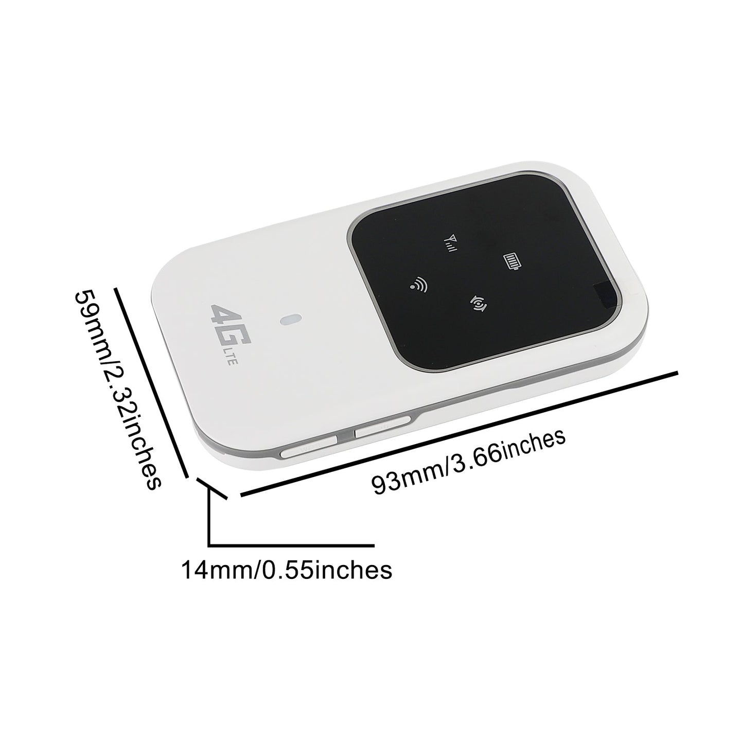 100Mbps Wireless 4G LTE Mobile Portable WiFi Router MIFI Modem Hotspot 2100mAh