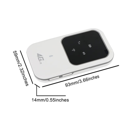 100Mbps Wireless 4G LTE Mobile Portable WiFi Router MIFI Modem Hotspot 2100mAh