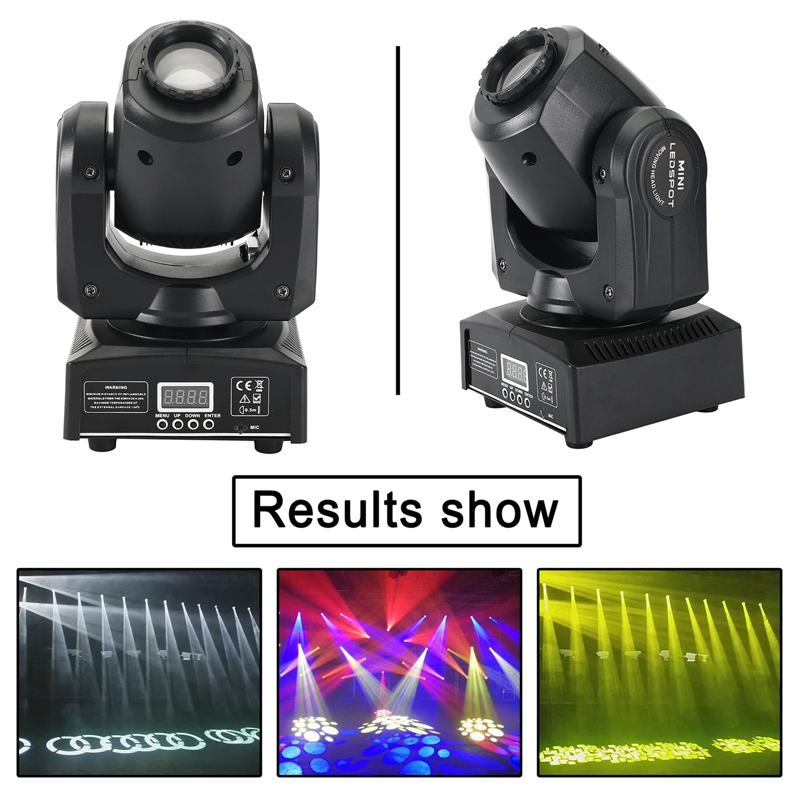 4Pcs Moving Head 8Gobo Stage Lighting RGBW LED DJ DMX Beam Bar Party Light