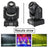 4Pcs Moving Head 8Gobo Stage Lighting RGBW LED DJ DMX Beam Bar Party Light