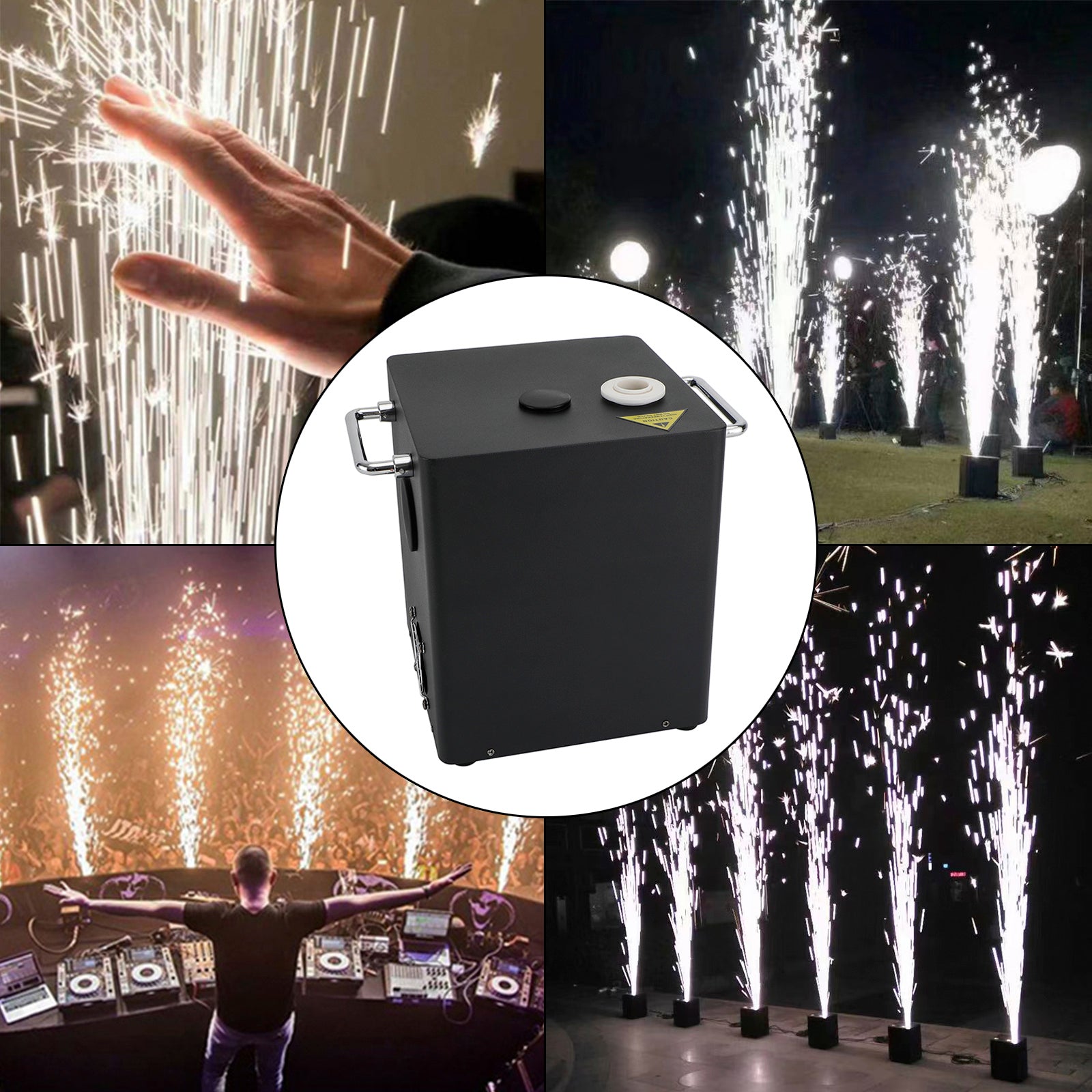 700W Cold Spark Machine – DMX Stage Firework Effect with Remote for DJ, Event & Party