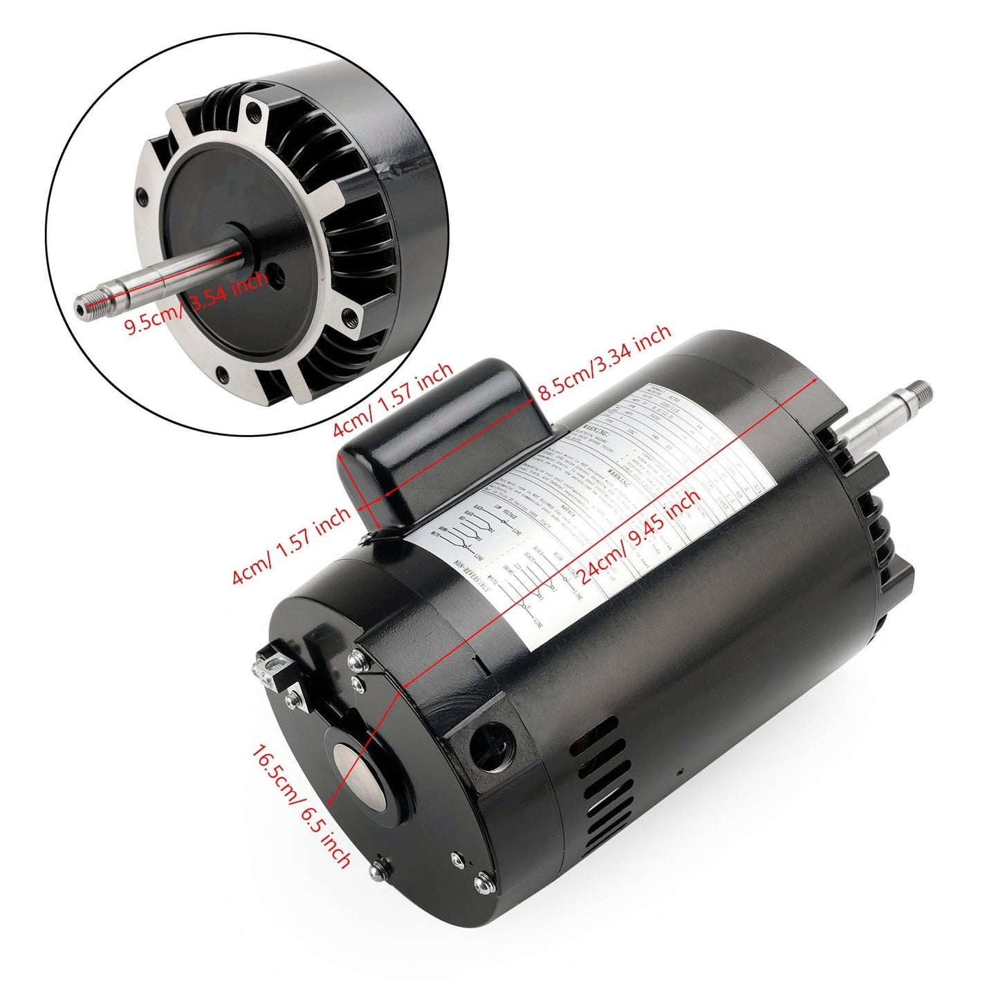 B625 3/4 HP Pool Pump Motor – Polaris PB4-60 Booster Pump Replacement