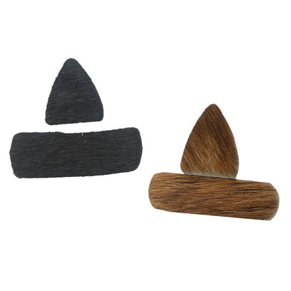 3 Pair Archery Fur Arrow Rest Leather Recurve Longbow Hunting