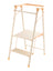 Folding 2-Step Stool with Safety Rails for Kids & Adults, Counter Height Kitchen Helper, Portable, 225lb Capacity