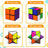 2 In 1 Multicoloured Star Cube Magic Cube Set For Kid And Adult Toy Ages 8-12
