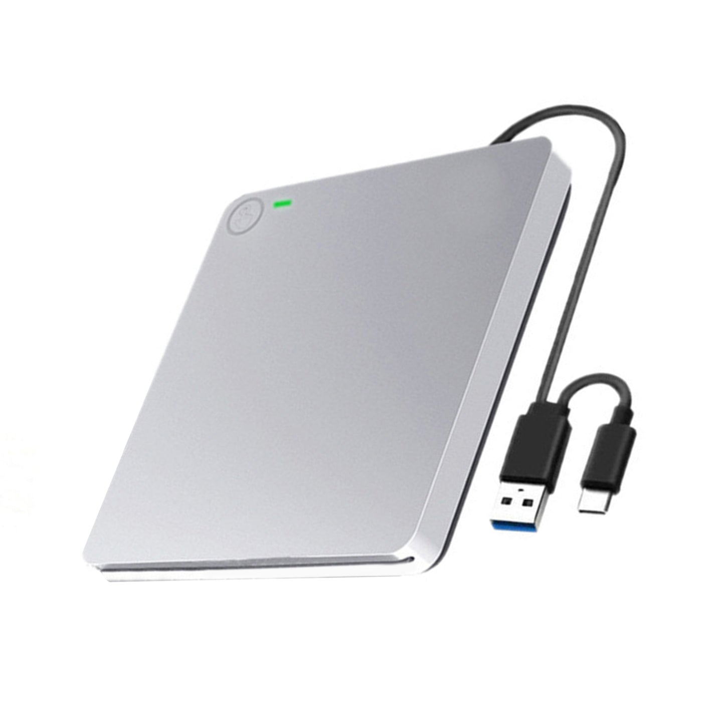 Slot-In USB 3.0 External Blu-Ray Burner, Slim BD/DVD/CD Writer & 3D Player for Mac & PC (Silver)
