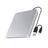 Portable External BD/DVD/CD Burner – USB Slot-In Drive, Slim & Plug & Play, Silve