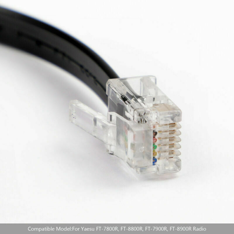 1Pcs 2Pcs 3m Extend Wire Adapter 6-Pin Mic 1 to 2 Splitter For Yaesu Radio