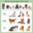 1.5L Grooming Tools for Dogs Cats Pets 5 In 1 Pet Grooming Kit Vacuum Suction Professional Pet Hair Clipper Dog Vacuum Brush for Shedding Grooming