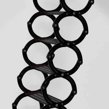 Electric Folding Attic Ladder, 11-Step for up to 9.5ft Ceilings, Fits 43.31" x 31.5" Opening, 660 lbs Capacity (Black/Red)