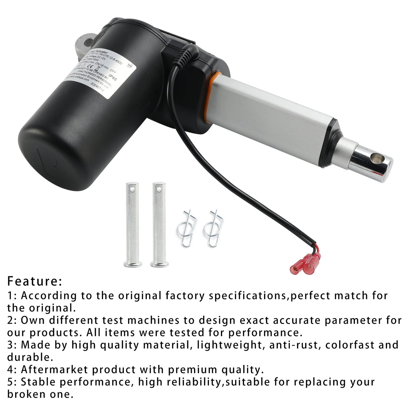 384781 Corded Actuator Replacement for Tow-Behind Power Graders, Replaces 38478 & 284781