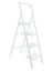 4-Step Folding Step Ladder for Home - Lightweight with Wide Anti-Slip Pedal