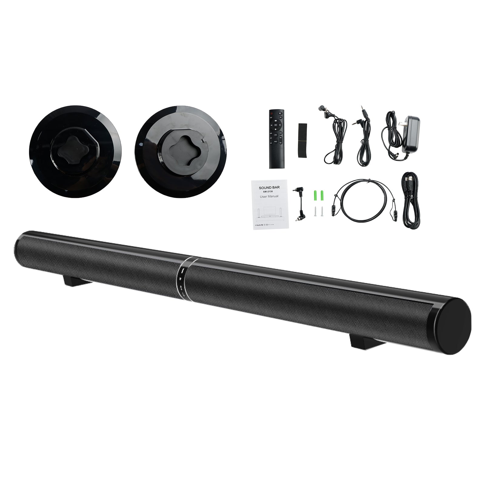 Vtopteng Home Detachable Surround Sound Bar Bluetooth 2 Speaker in 1