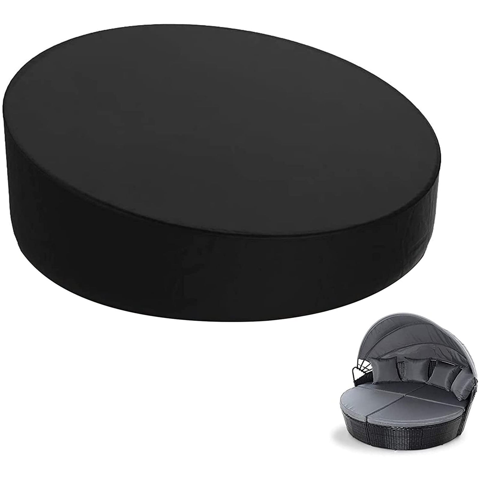 Heavy Duty Waterproof Outdoor Sofa & Chair Cover – Garden Patio Daybed Protection, Round