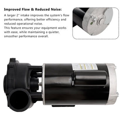1-4 HP 2-Speed Pool Pump 56 Frame 230V a?? Replacement Motor for Spa & Hot Tubs (3721621-1D)