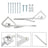 Attic Ladder Spreader Hinge Arms for 2010-Up 55-2 MFG Werner Mk 5 Wu2210 W2208 W2210 Pull Down Attic Stair Counter Balance Arms Hinge