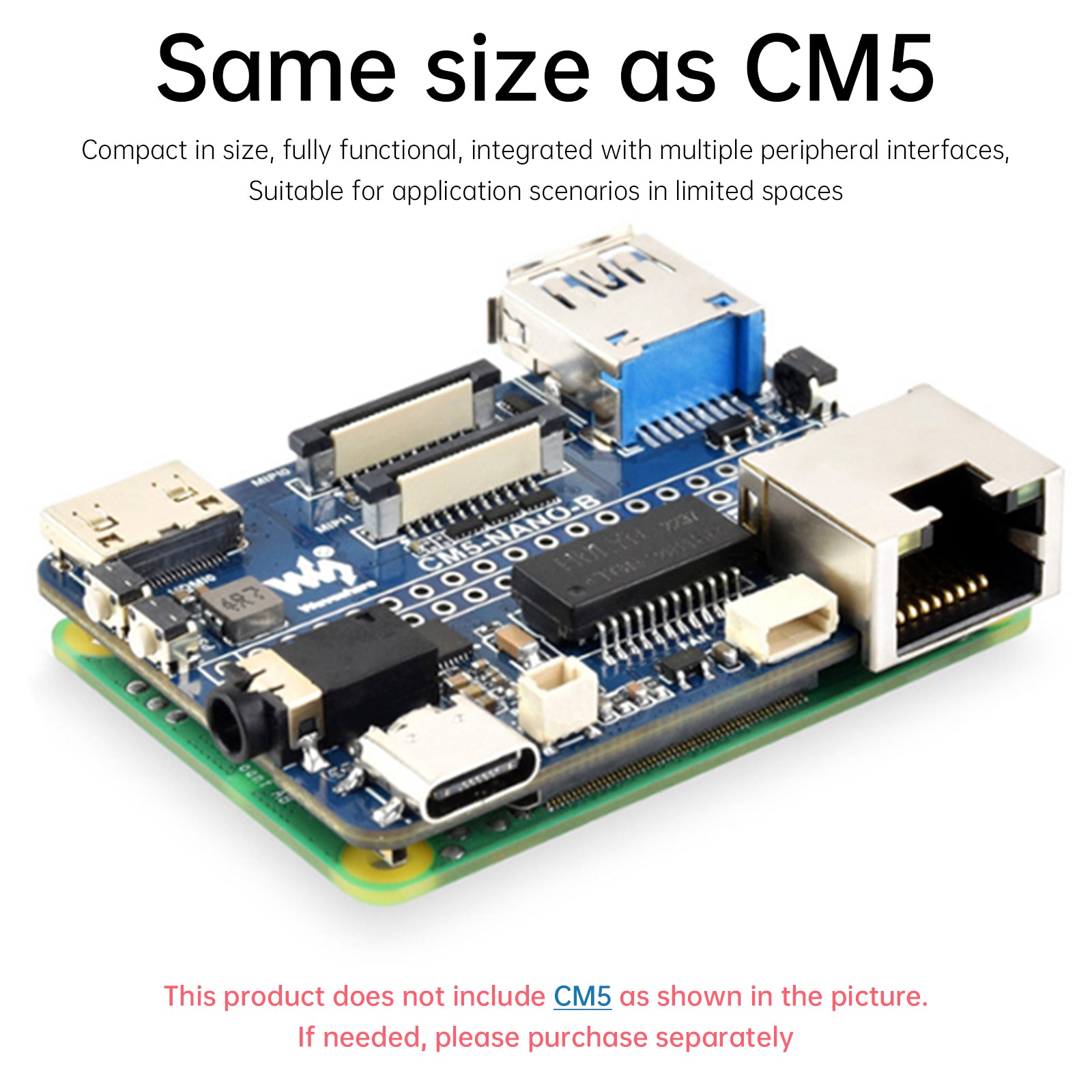 Raspberry CM5 IO Baseboard Compute Module 5 Expansion Board NANO Type A Type B