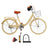24 inch Women City Bicycle Beach Cruiser Bike with Basket & Rack Yellow