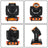 7R 230W Sharpy Beam Moving Head Light with 8-Facet Prism, 17 Gobos & Color Wheel, DMX 16CH for DJ Stage