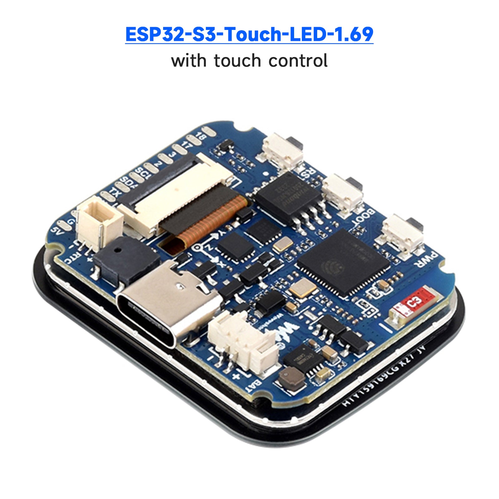 ESP32-S3 1.69inch Touch Screen Development Board 240MHz Processor 262K Color LCD