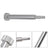 Fork Lower Leg Removal Tool-Threaded punch to remove spring/damper side For Rockshox