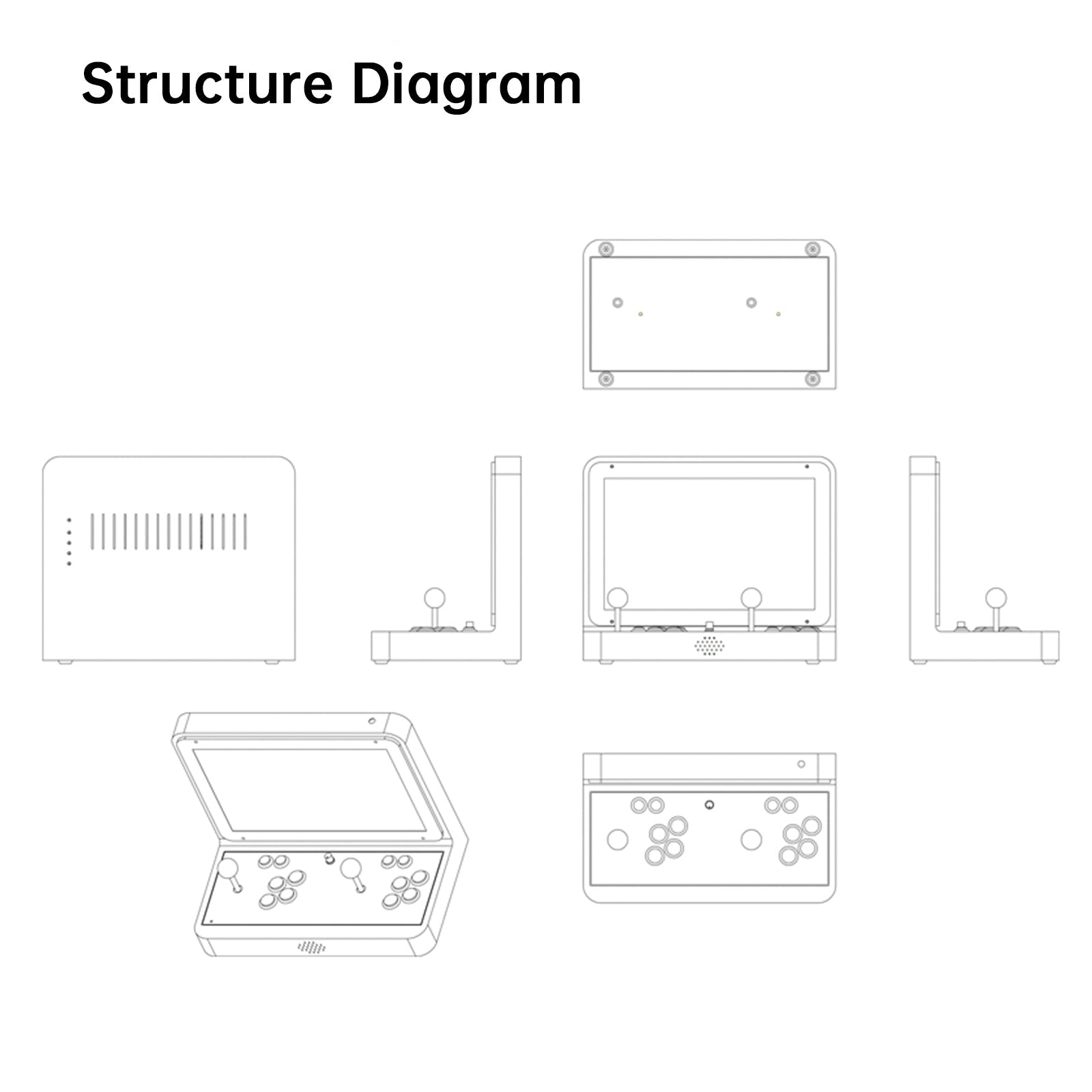 23000 Games in 1 Box Arcade Game Console 17-inch HD Screen Game Console 3D Games