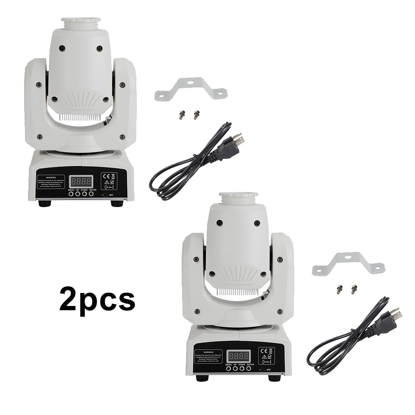 2Pcs Moving Head 120W 8Gobo Stage Lighting RGBW LED DJ DMX Beam Bar Party Light
