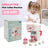 Simulation Pink Coffee Machine Play Kitchen Dishes Set Pretend Toy Kid Gift