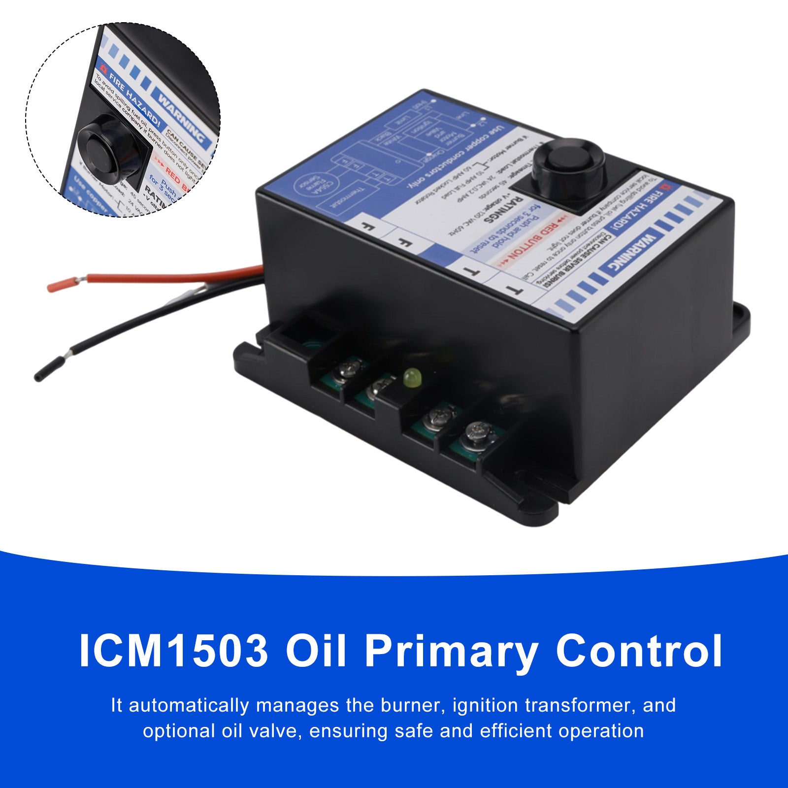 Intermittent Ignition Oil Primary Control Replaces ICM1503 R8184G