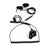 5x Helmet Tactical Motorcycle Race Headset PTT For Kenwood Baofeng Two Way Radio